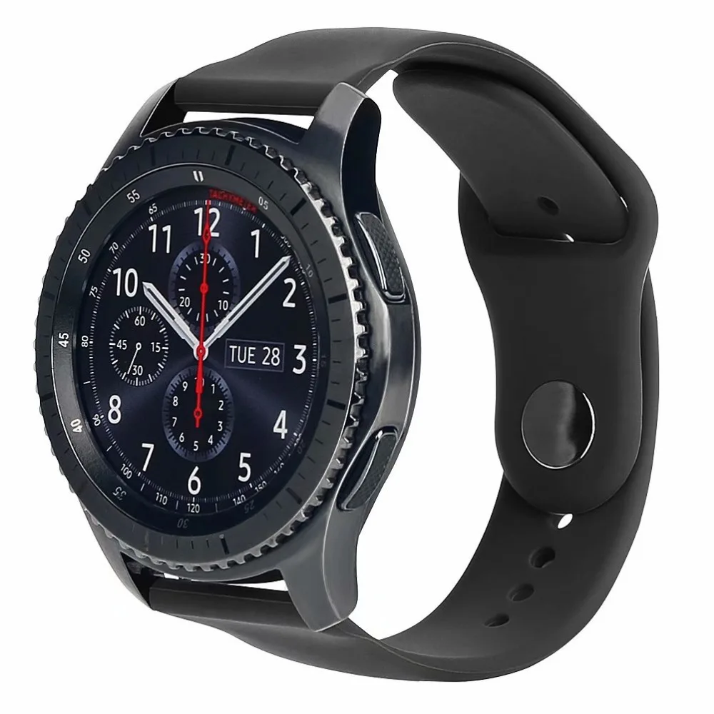 Классический резиновый ремешок для samsung Gear s3 22 мм силиконовый часов huami amazfit pace 1 2