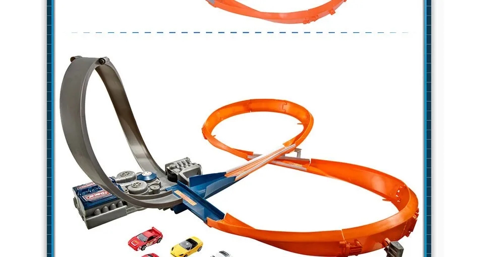 Hot Wheels гоночный трек пластиковые металлические мини-автомобили железная дорога brinquedo Развивающие игрушки для детей X2586