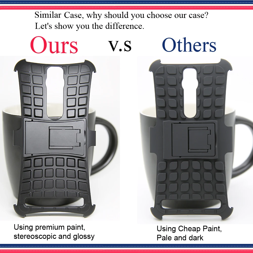 Прочный чехол 2 в 1 Hybird из ТПУ + ПК ударопрочный жесткий с подставкой для Samsung Galaxy