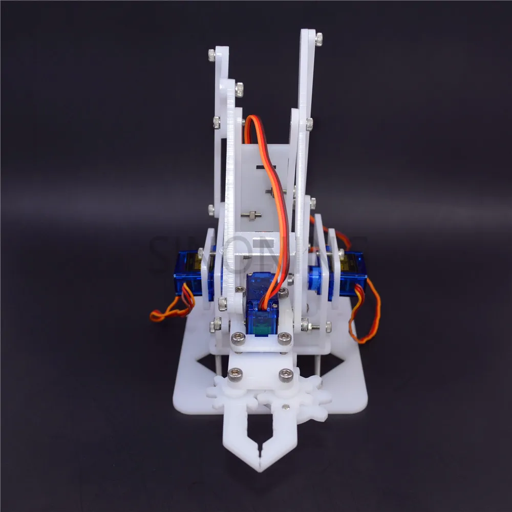 4 DOF манипулятор DIY сборка акриловый механический зажим arduino обучающий