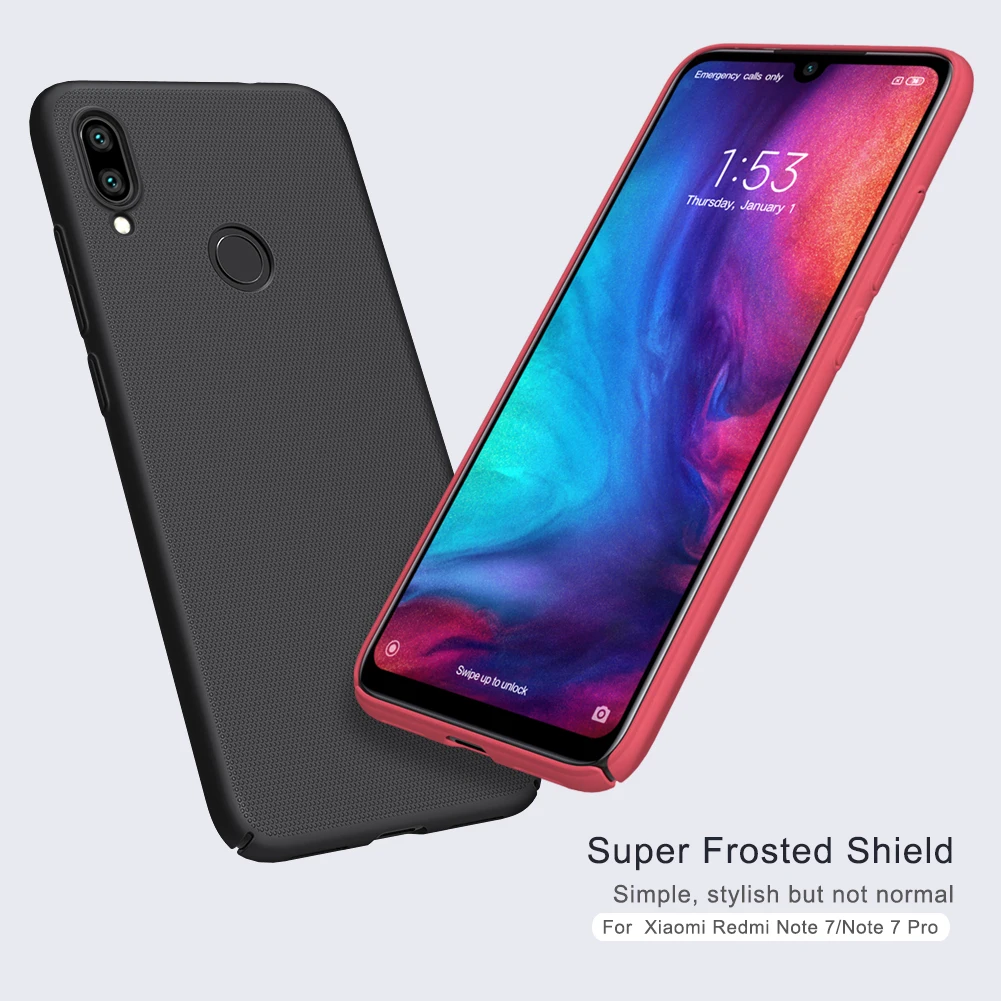 Для Xiaomi Redmi Note 8, 7, 6, 5 Pro чехол Nillkin матовый защитный чехол из поликарбоната чехол-накладка для Xiaomi Redmi Note 8 Pro, 7, 6, 5 Pro, 4, 4X чехол