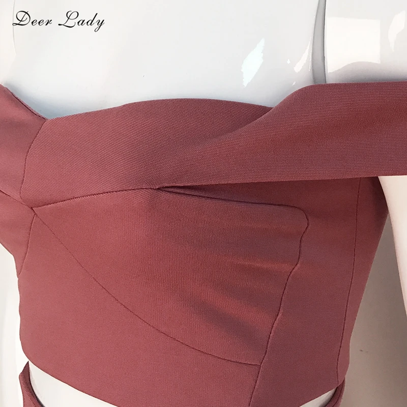 Женский сексуальный летний комплект из 2 предметов с оленем синий укороченный