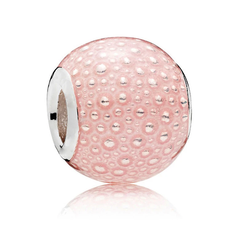 Романтические Красочные радужные эмалированные шармы бусины в форме сердца