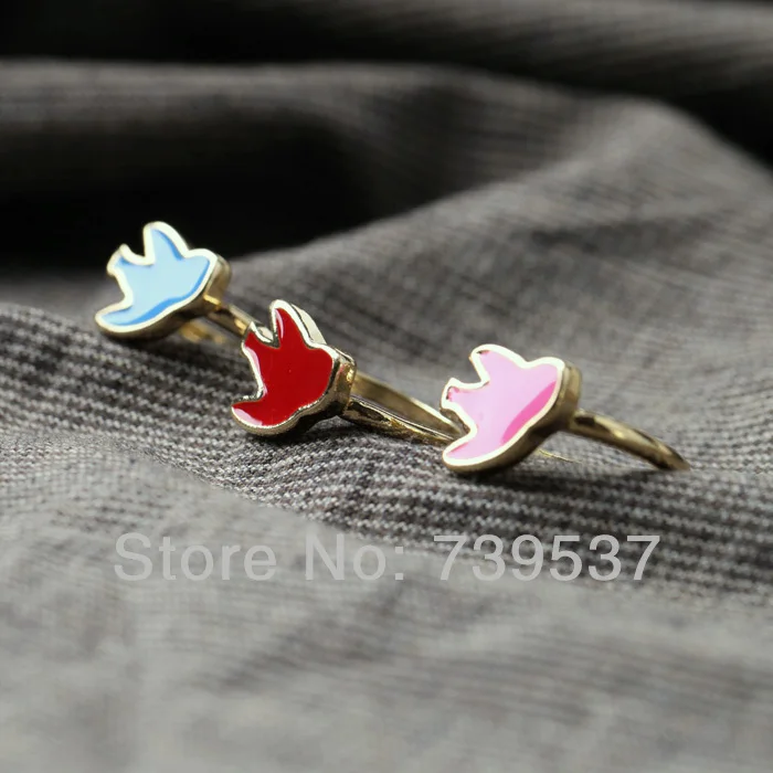 Уникальный стиль красочные птицы эмаль обручальное кольцо|engagement ring|ring stylering ring |