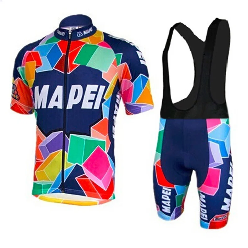 Новинка летний мужской костюм для велоспорта MAPEI короткий Ropa Ciclismo MTB велосипедная