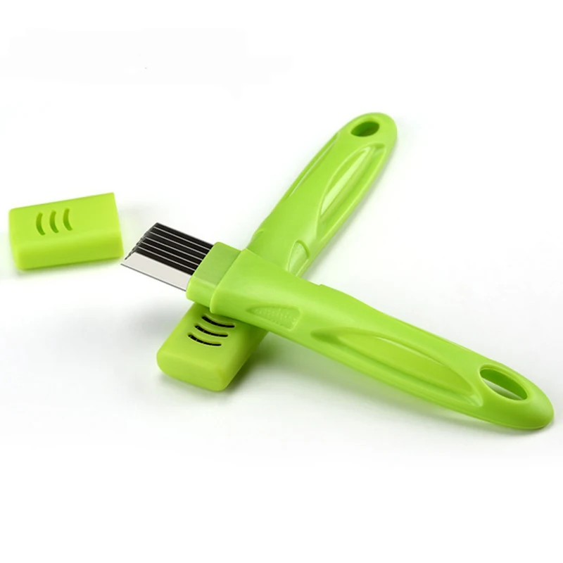 Vahome из нержавеющей стали зеленый лук слайсер измельчитель резак для овощей