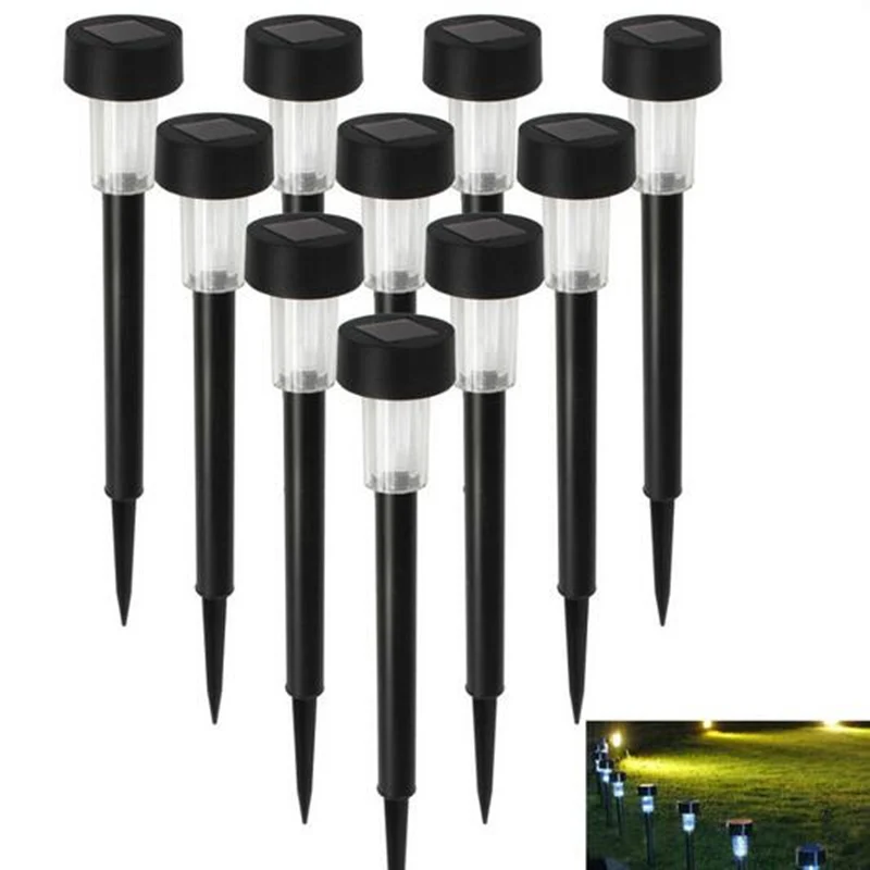 1 шт.! Мини солнечная панель LED Spike Spot Light Spotlight Landscape Garden Yard Path газон солнечные лампы