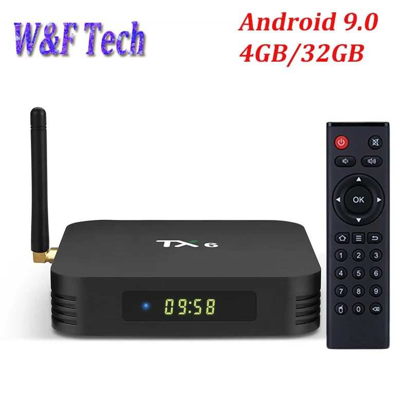 ТВ приставка TX6 Android 9 0 4 ГБ 32 Allwinner H6 четырехъядерный 2 ГГц 5 WiFi BT4.1 поддержка 4K H.265