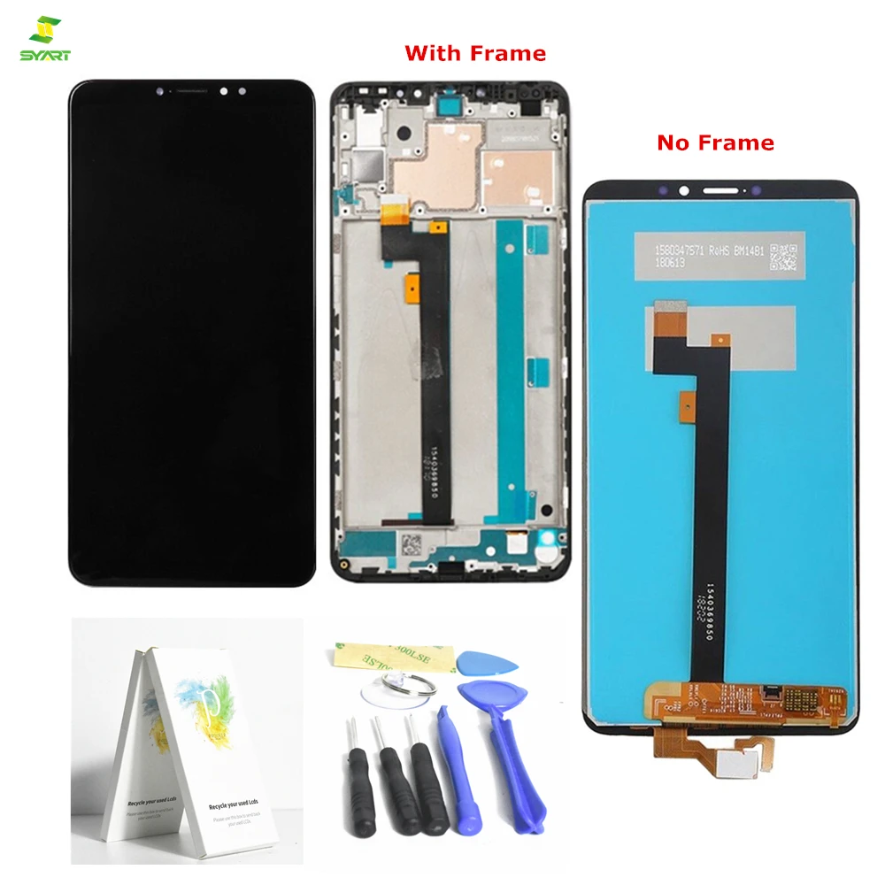 100% Tested Mi Max 3 LCD Display+Touch Screen New Digitizer Glass Panel Replacement Lcd For Xiaomi 2160X1080 6.9inch | Мобильные