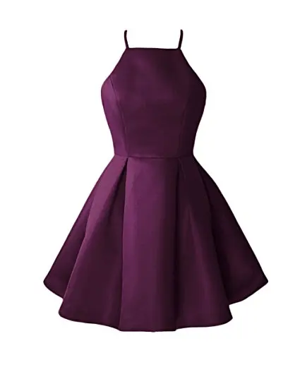 Purple ANGELSBRIDEP Бальные платья сладкий шестнадцать Сексуальная Спагетти ремень Мини Vestido De Formatura Curto платье для выпускного - Цвет: Purple