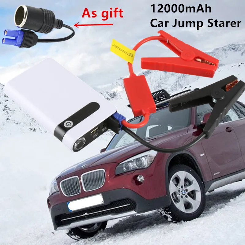 Высокая Мощность 12000 мАч пусковое устройство Портативный 12V 400A автомобиль скачок стартер Мощность банка мини стартер автомобиля для автомобиля Батарея усилитель CE