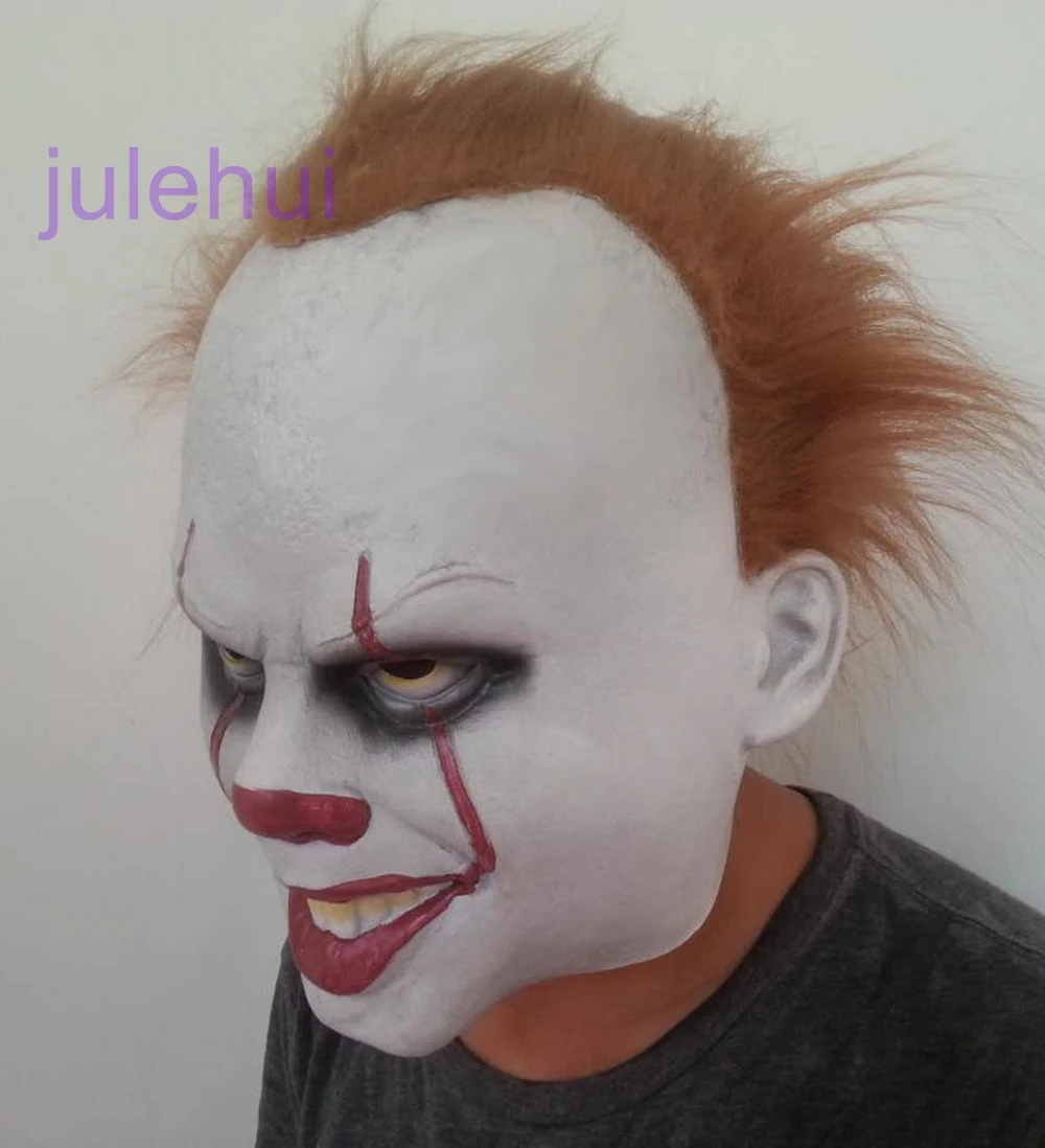Маска клоуна Pennywise 2017 Новый фильм Стивен Кинг это маски Классическая страшная