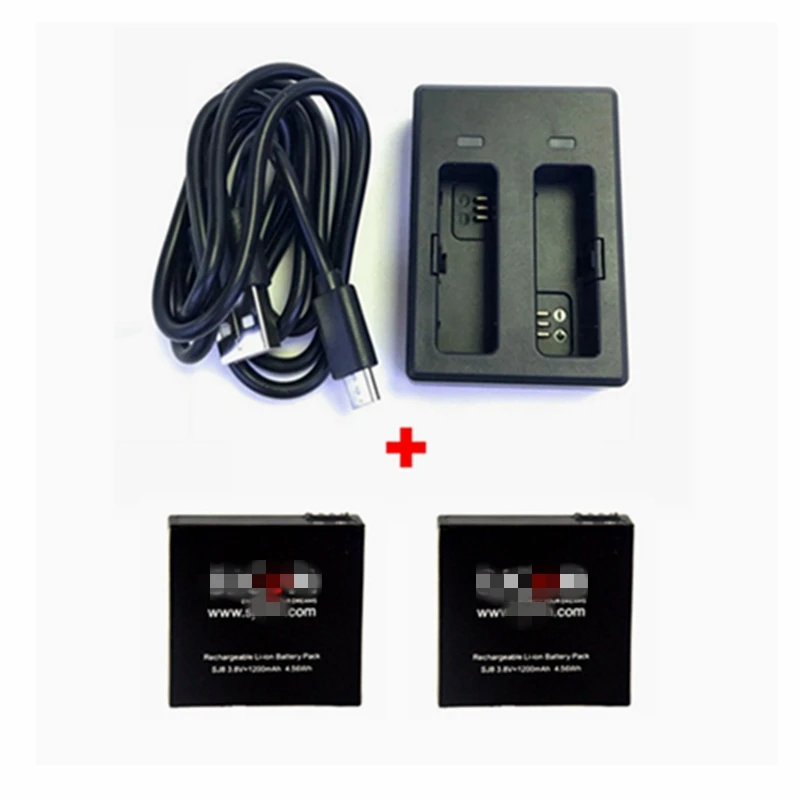 C package Для оригинальной спортивной экшн-камеры SJCAM SJ8 Pro/SJ8 Плюс/SJ8 воздушная батарея(1/2/3 шт.)+ двойной Зарядное устройство для спортивной экшн-камеры SJCAM SJ8 аксессуары 1200 мА/ч, 4.56Wh батареи - Цвет: C package