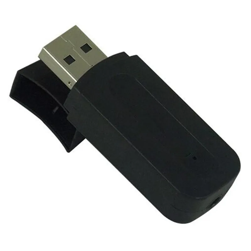 Портативный мини Bluetooth музыкальный аудиоприемник черный адаптер AUX беспроводной