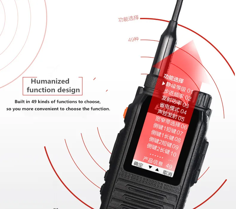 Трехдиапазонная рация 5 Вт HENGLIDA двухсторонняя VHF/UHF 136 174/400 520 МГц динамик|Рации| |