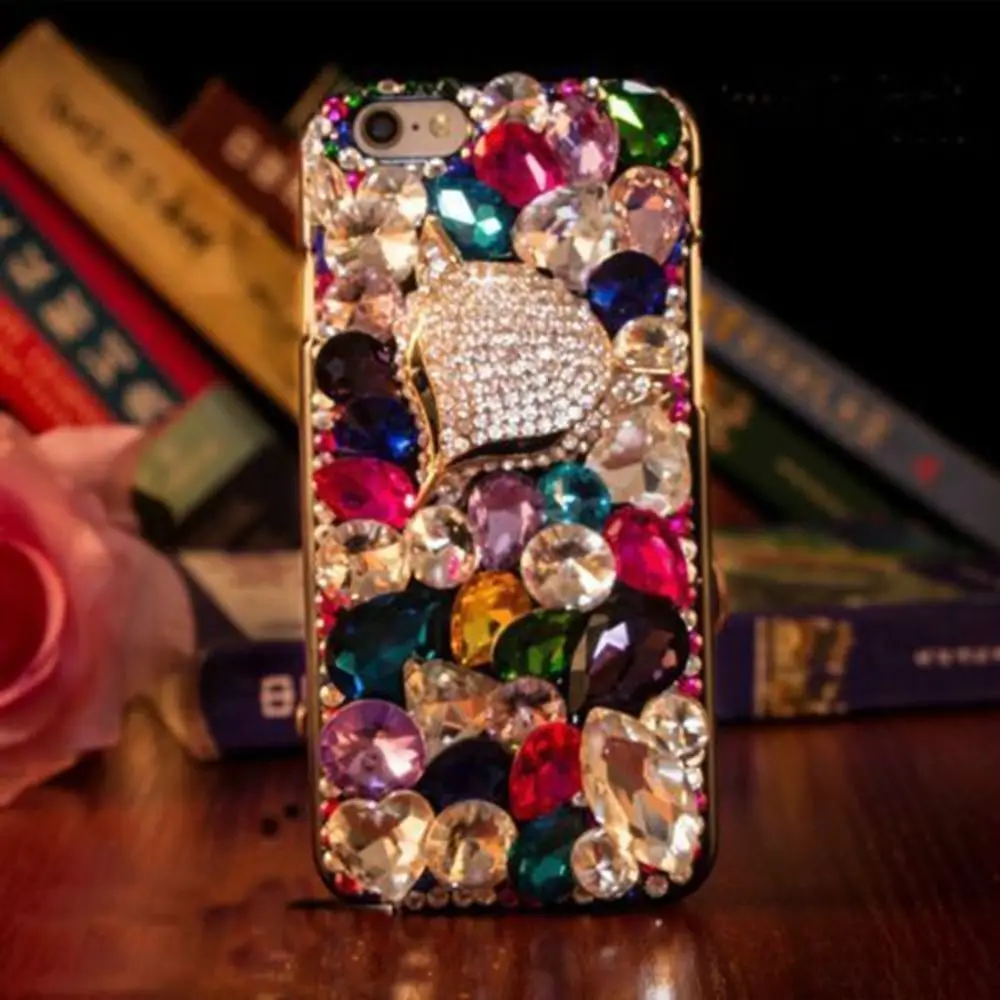 Чехол для iphone 5s с 3D блестящими кристаллами и стразами чехол Apple iPhone 7 /7Plus/ 6S/6S Plus/