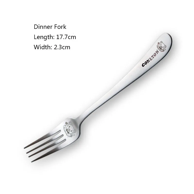 2018 креативный набор ложек и вилок с мультяшным медведем из нержавеющей стали для