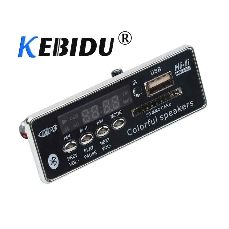 Новый Автомобильный USB MP3 плеер Kebidu встроенный Bluetooth декодер громкой связи плата