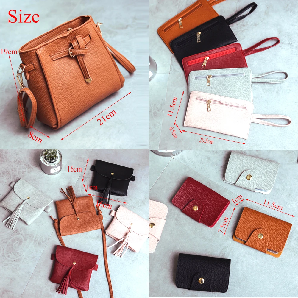 Модная женская сумка с кисточками 1 комплект однотонная Кредитная для карт новая