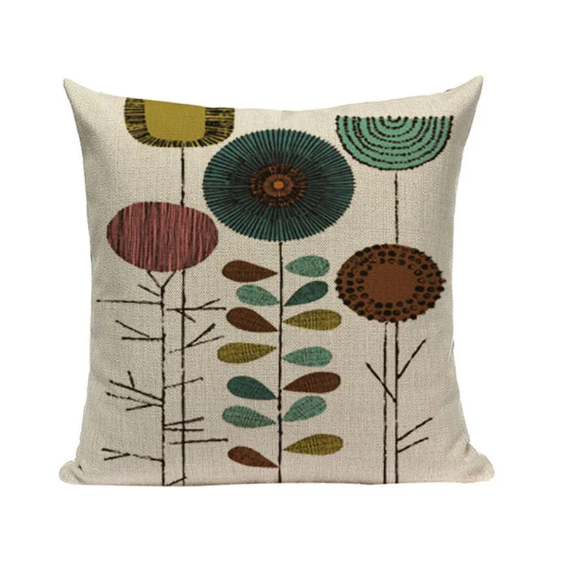 Теплые подушки в скандинавском стиле хлопковые с принтом дерева любви Cojines Almofada 45