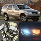 10 шт., комплект светодиодных ламп Canbus для салона 1999-2004 Jeep Grand Cherokee