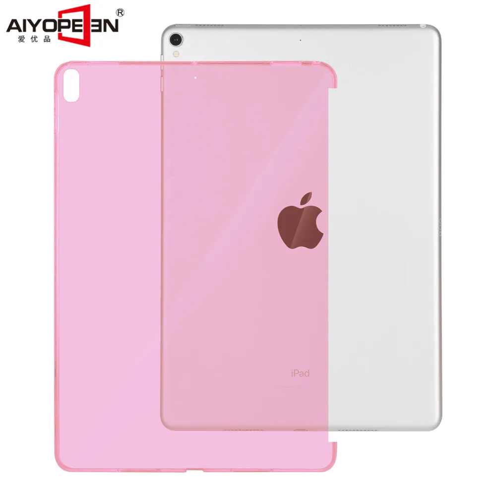 Чехол для ipad Pro 10,5, AIYOPEEN защитная оболочка Прозрачный чехол Мягкий силиконовый чехол для ipad Air 3 10,5 чехол - Цвет: pink