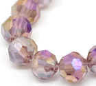 Стеклянные хрустальные бусины DoreenBeads, пурпурные цветные граненые бусины AB диаметром 4 мм, около 300 шт. (B22789), yiwu