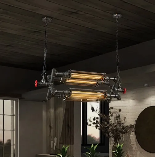 Старинная Подвесная лампа Эдисона в стиле индастриал железная водопроводная