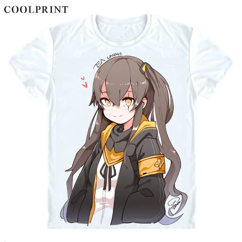 UMP45 игровая футболка для девочек с принтом из аниме Doujinshi Повседневная косплея