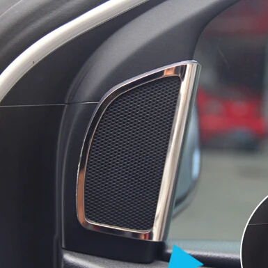 Нержавеющая сталь динамик отделка твитер украшения спикер наклейки для 2012 2013 Ford