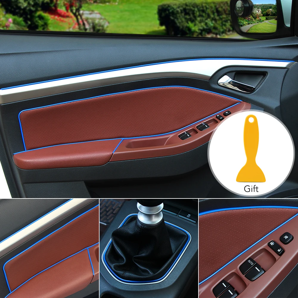 5 м автомобильный Стайлинг полоса для отделки интерьера Toyota Corolla RAV4 Subaru XV Chevrolet Cruze