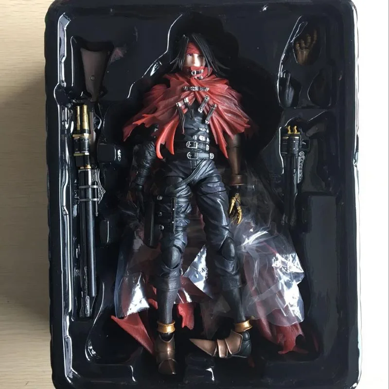 Final Fantasy 7 Vincent Valentine фигурки для игры в искусство Dirge of Cerberus BJD коллекционные игрушки 25 см - Цвет: No Box