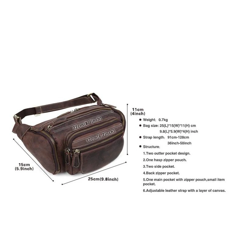 Сумка поясная мужская из натуральной кожи в стиле милитари|leather waist bag|waist bag menbrand |