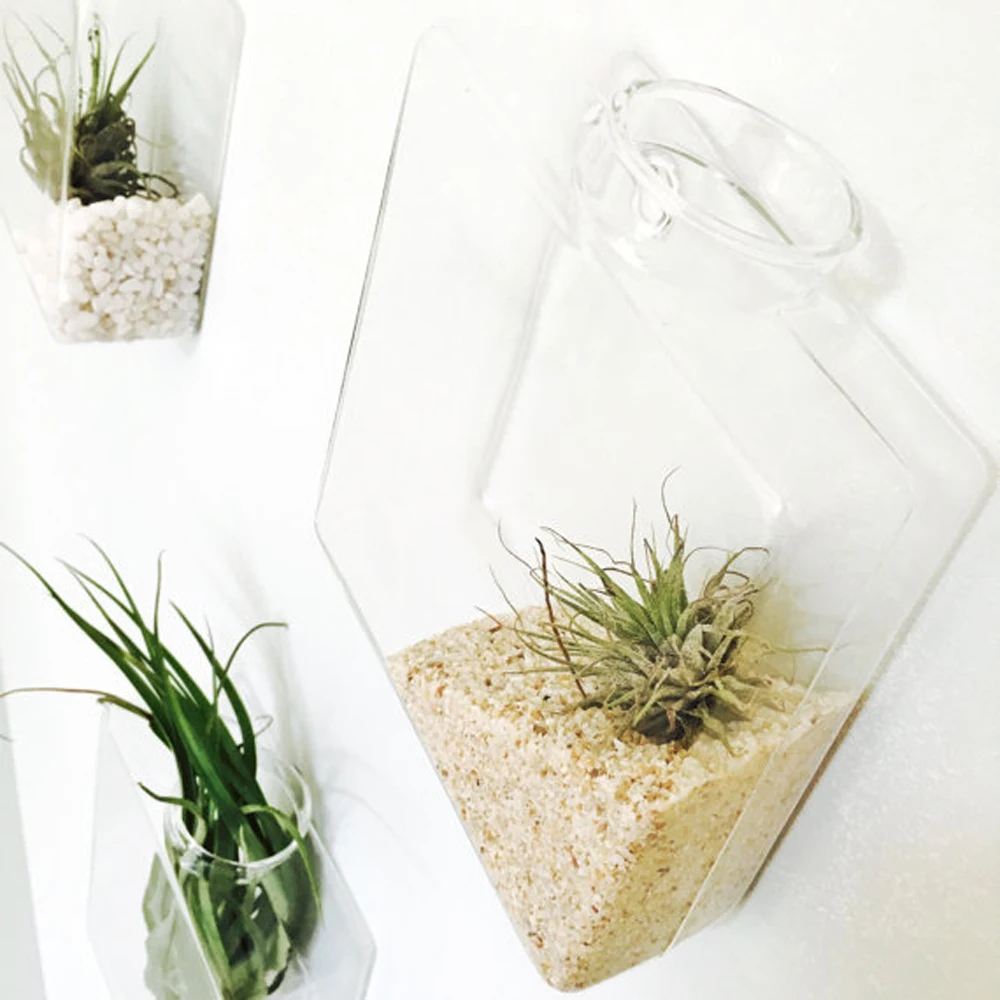 Домашний CreativeVase для украшения комнаты в стене подвесной стеклянный кашпо подвесной Террариум для растений цветочные горшки Ваза Сад