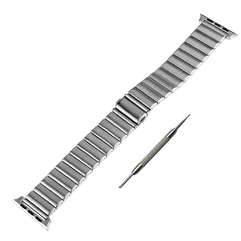 Ремешок для часов из нержавеющей стали + адаптеры iWatch Apple Watch 38 мм 42 сменный