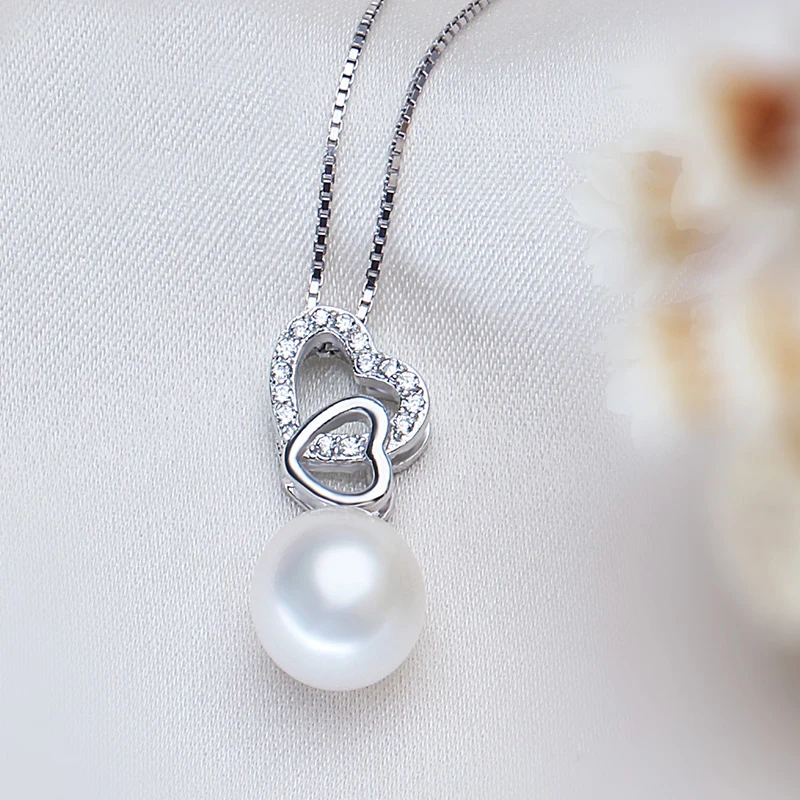 Женский комплект украшений из серебра 925 пробы серьги с натуральным жемчугом