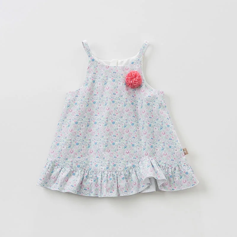 DBJ9677-2dave bella baby/платье с цветочным рисунком для маленьких девочек, весенние платья без рукавов для девочек, детское платье для девочек, Эксклюзивное Платье для дня рождения