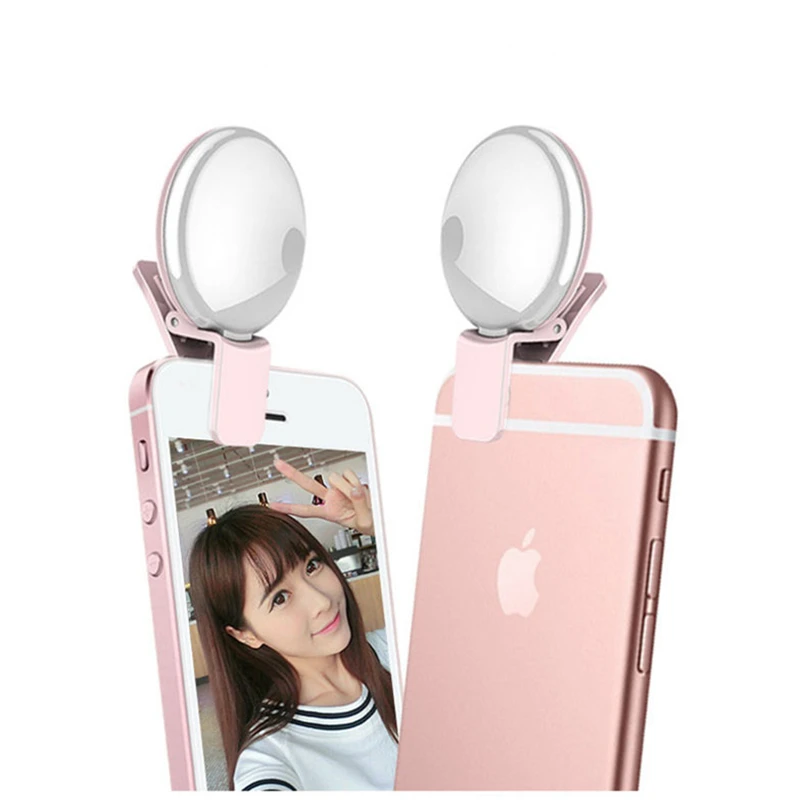 Натуральный селфи Портативный светодиодной вспышкой фото Камера кольцо света