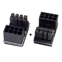 zihan atx 8pin female to 8pin male 180 degree angledpower adapter for desktops graphics card