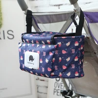 hot waterproof large capacity baby stroller accessories diaper nappy bag cartoon color folding elephant stroller organizer bag