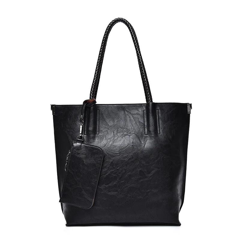 Женские кожаные сумки роскошные однотонные 3 комплекта Дамская композитная