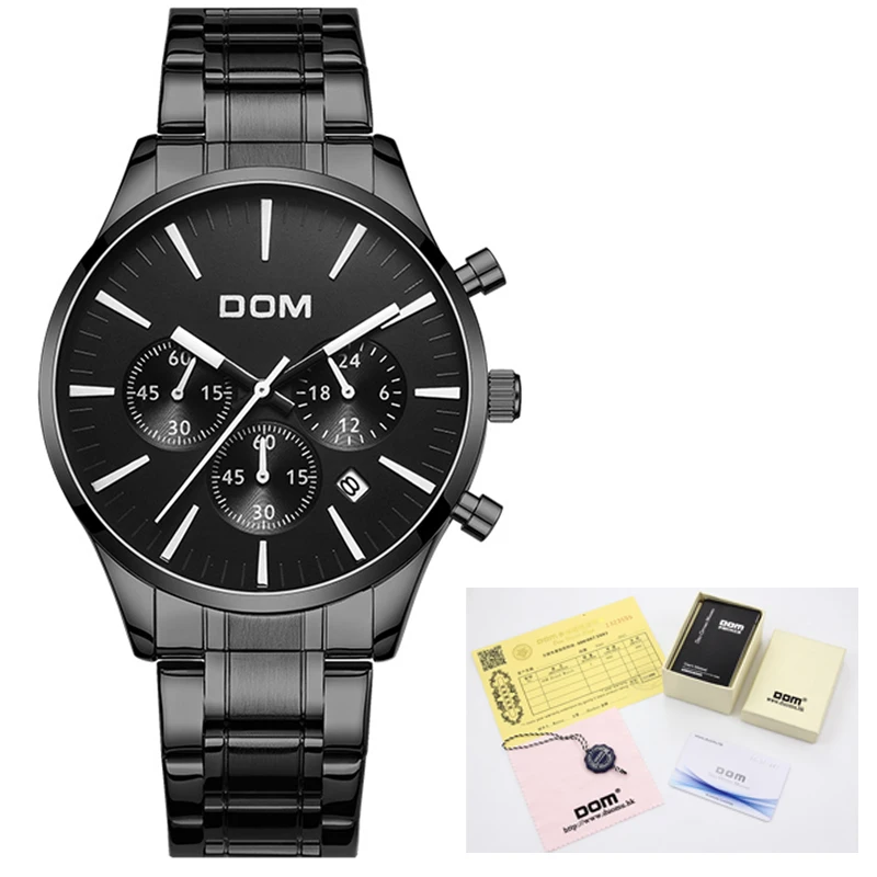 

DOM Relogio Masculino Men Watches Luxury Famous Top Brand Men's Fashion Casual Watch Military Quartz Wristwatches M-635