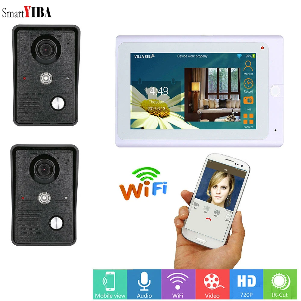 SmartYIBA 7 &quotсенсорный экран визуальный Интерком беспроводной Wifi домашний