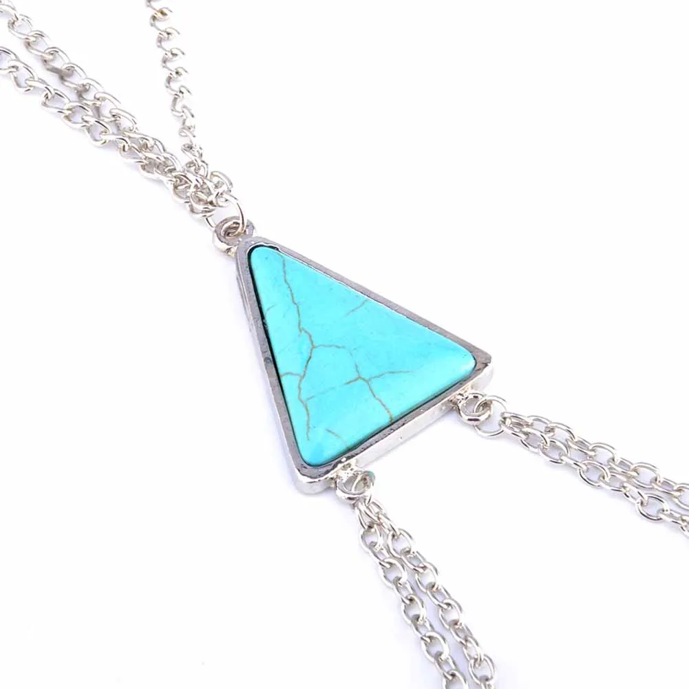 Ножные Браслеты Многослойные цепочка на ногу бедра цепи Для женщин Серебряный