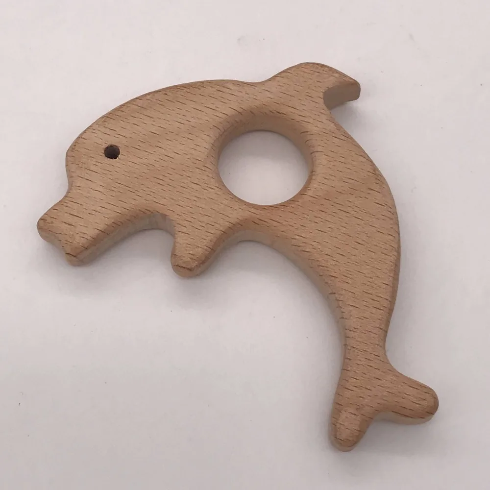 

Free shipping beech wood Rabbit and Dolphin.Wooden toys for Teething,Toys Making,Wooden Teether wafer for baby molar toys HOT!