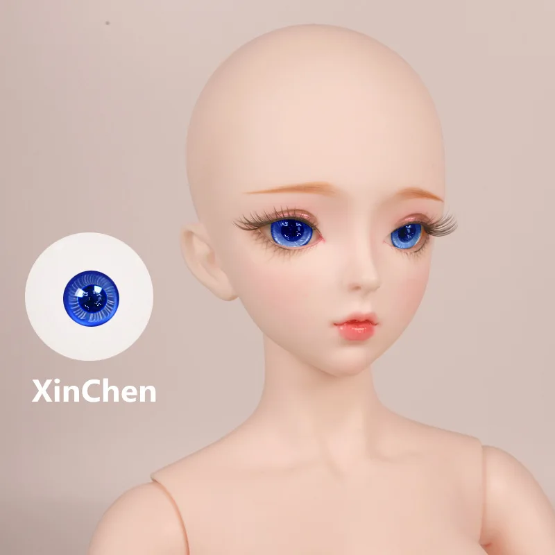 BJD кукла глаз 14 мм стекло материал глаза подходит для DBS 1/3 DF кукла как кукла SD кукла - Цвет: XincChen