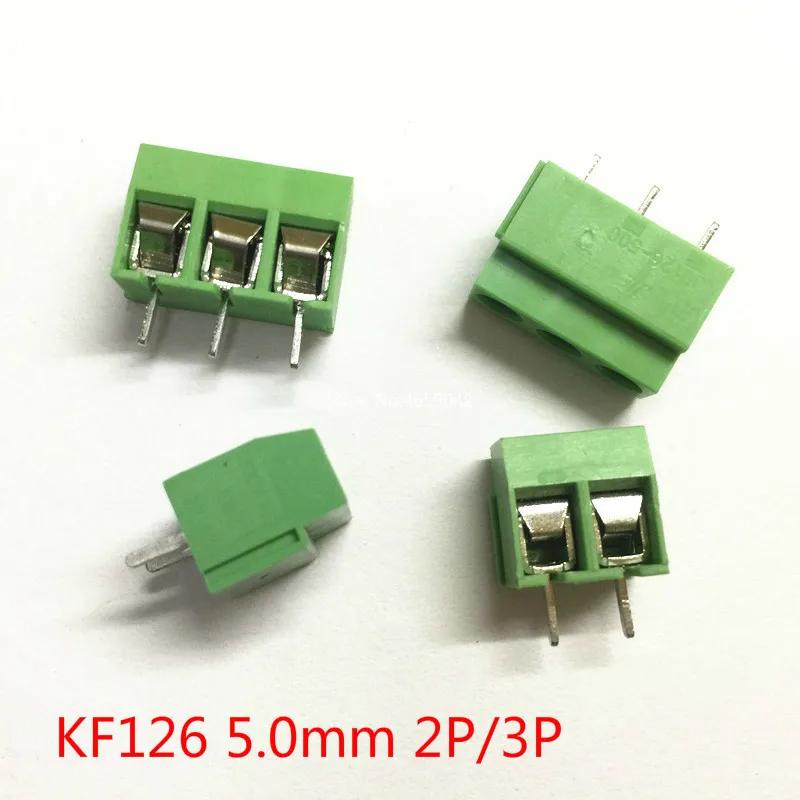 10 шт./лот KF126 5 0 2P 3P 2Pin мм прямой штифт PCB винтовой клеммный блок 250 В/8A|Терминалы| |