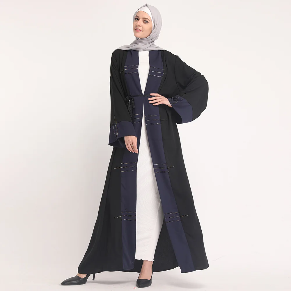 Женское Болеро кардиган Abaya в Дубае Черное длинное платье хиджаб/кафтан