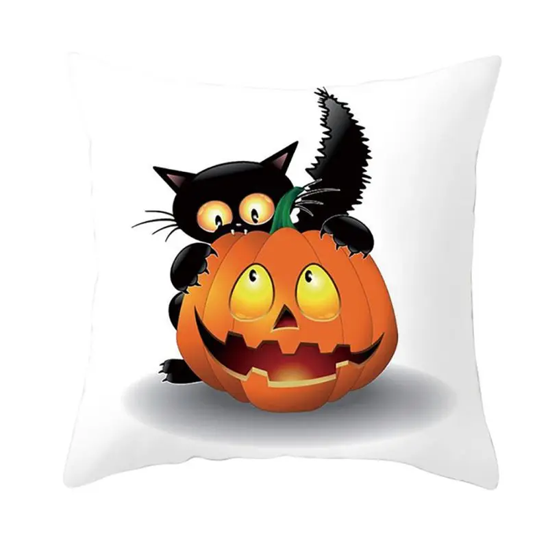 Супер мягкая одежда с принтом милой кошки Подушка изображением тыквы