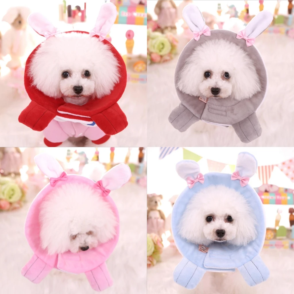 Ошейник для собак Элизабет кролик милый конус не укусывающий домашних питомцев